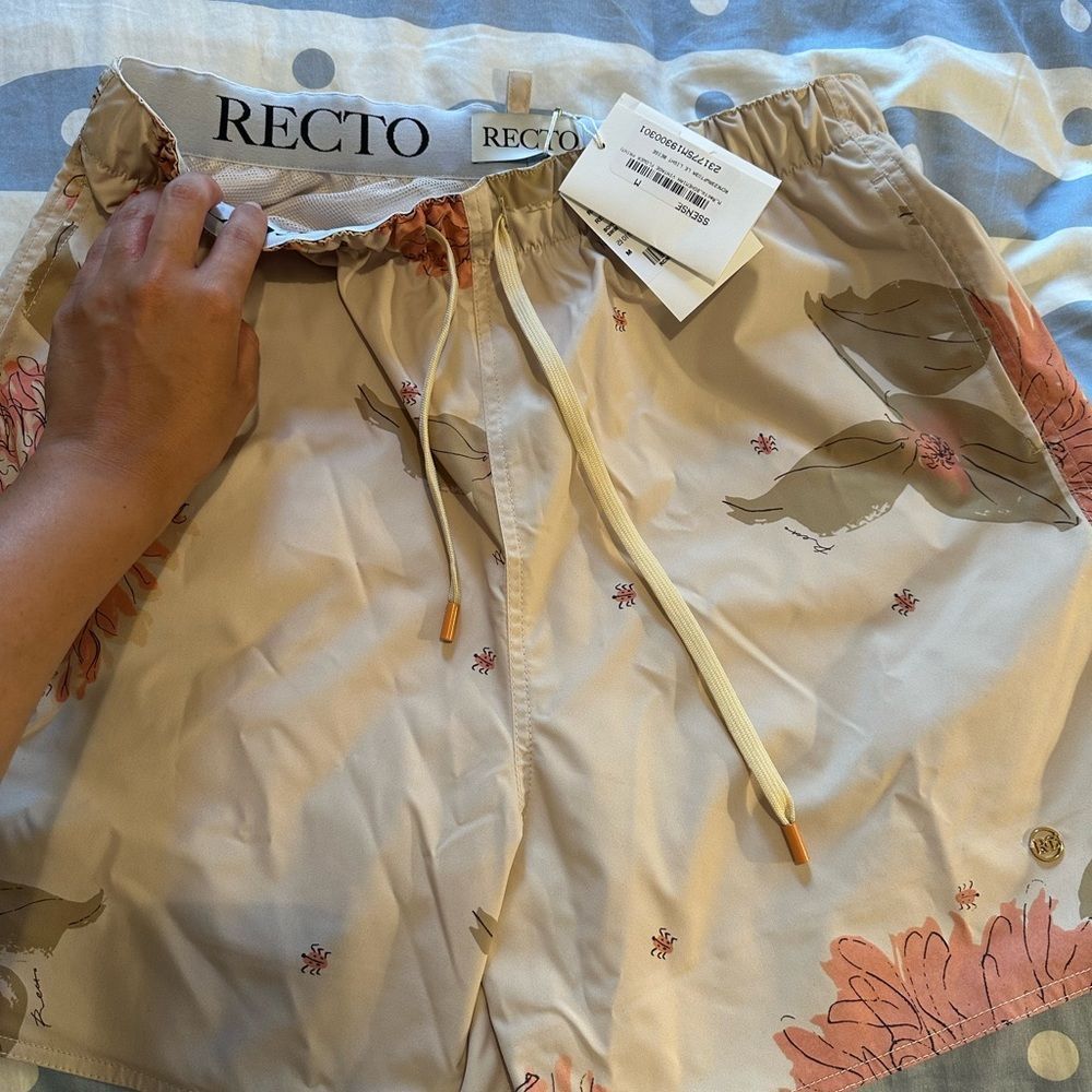 NWT Recto Swim Trunks and Button Up - Picture 2 of 3